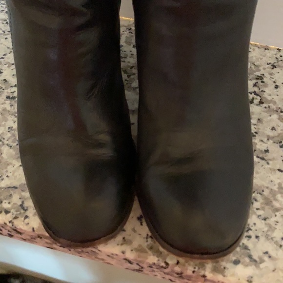 Sam Edelman black chunk heel leather boots Lucy 6 - Picture 11 of 16